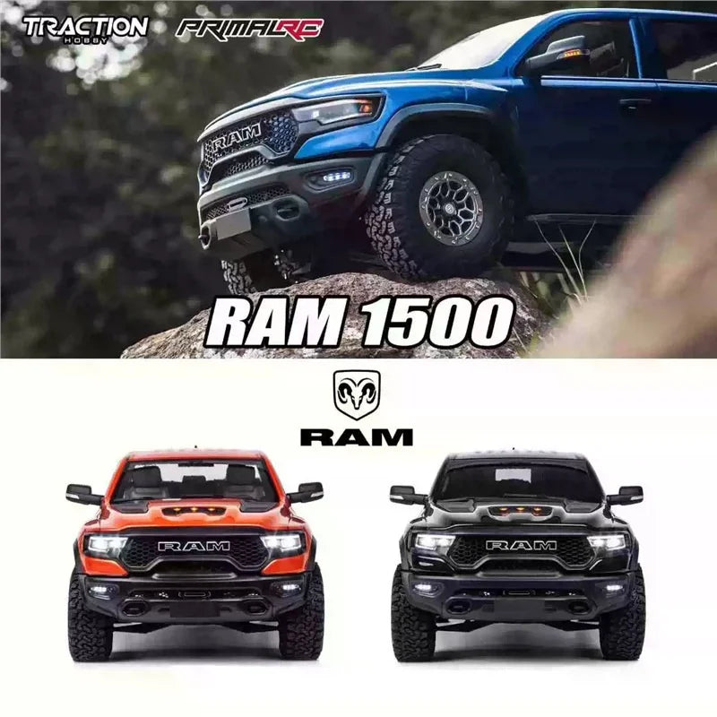 Traction Hobby Primalrc Ram 1500 Remote Control Rc Electric Off Road Pickup Truck 1 8 Scale Differential Simulation Model