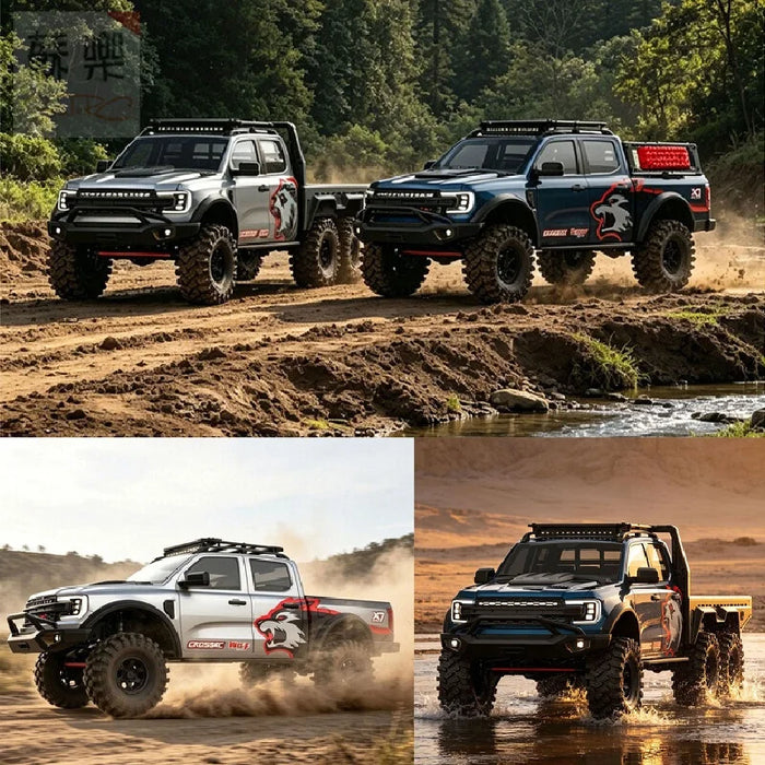 EMO X7 Big Wild Wolf XL4 Big Wild Bear 1/8 RC Car Simulation Dual speed Remote Control Electric Climbing Off road Vehicle Model