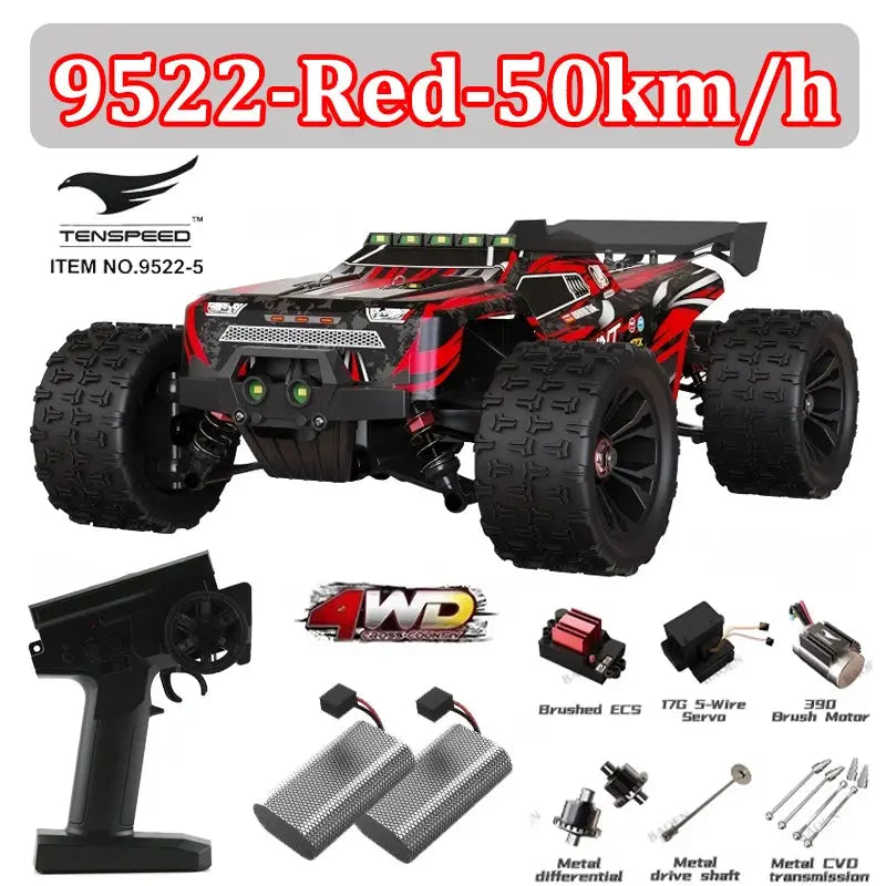 Wltoys 1:16 85KM/H or 50KM/H 4WD RC Car with LED Remote Control Cars High Speed Drift Monster 4x4 Truck for Kids Toys Kids Gift Random Recon - Random Recon