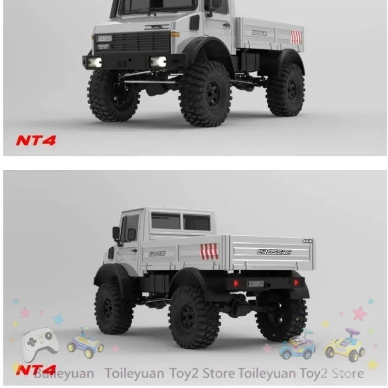 Crossrc Rc Crawler Emo Nt4 1/10 Scale Unimog 4Wd Electric Remote Control Off Road Model Truck Rock Climbing Hobby Vehicle