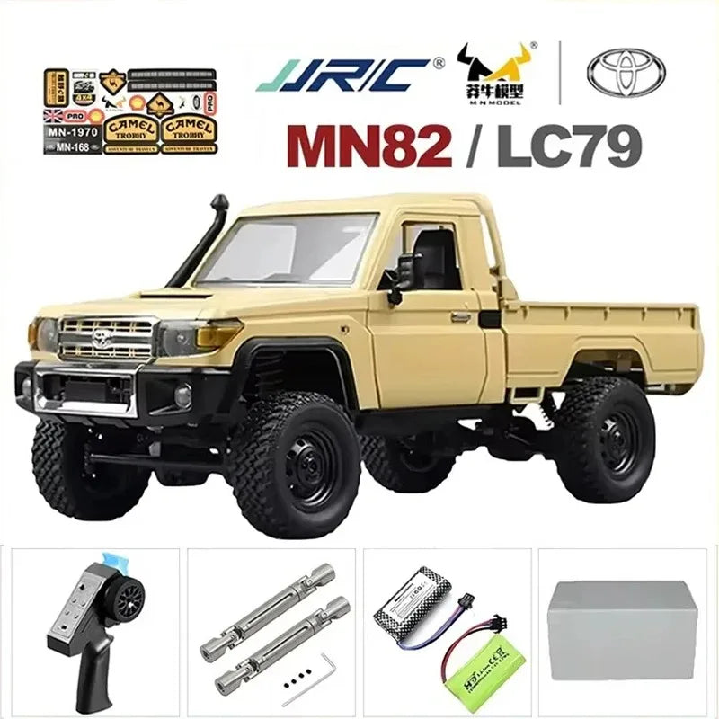 1:12 MN82T Rc Car Skymaker Retro Full-scale Simulation LC79 RTR 2.4g 4WD 280 Motor Remote Control RC Truck Model Car Toy
