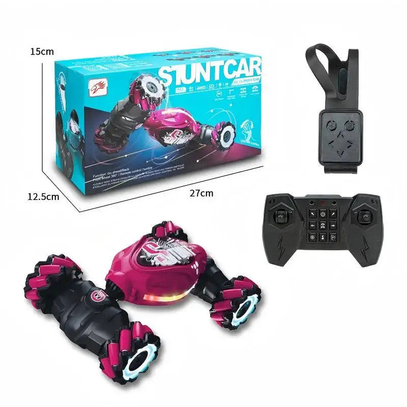 New Arrival Gesture Sensing Deformable Remote Control Car, Viral Hit Gift. 4WD Stunt Twist Off-Road Climbing RC Toy Car, Ideal Birthday & Christmas Present Random Recon