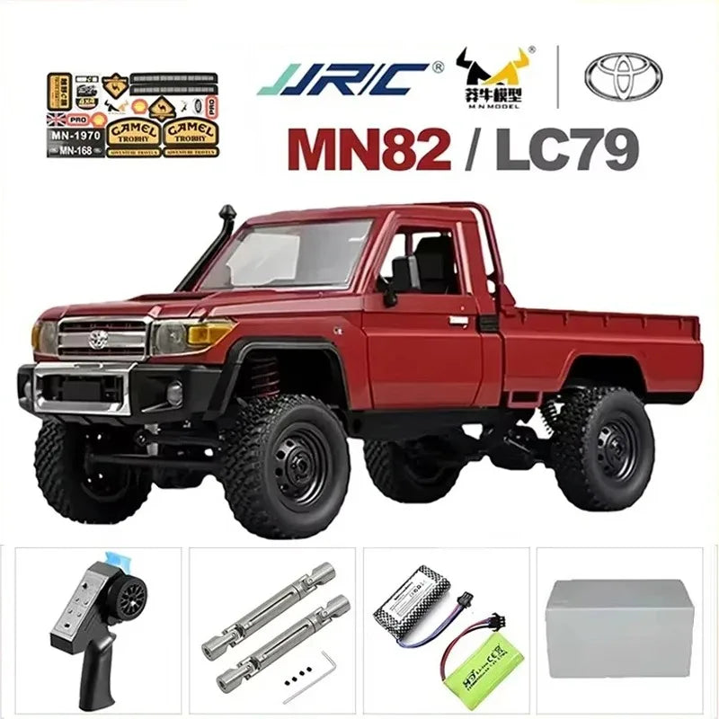 1:12 MN82T Rc Car Skymaker Retro Full-scale Simulation LC79 RTR 2.4g 4WD 280 Motor Remote Control RC Truck Model Car Toy