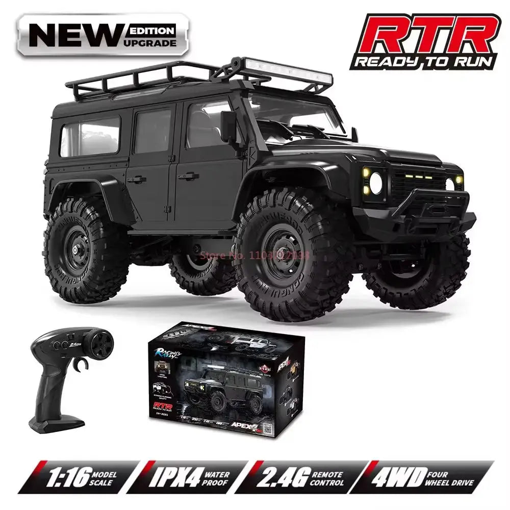 1:16 Scale Ford Bronco RC Rock Crawler Monster Truck 4WD High-Speed Electric Off-Road Toy Car for Boys Outdoor Gifts Random Recon