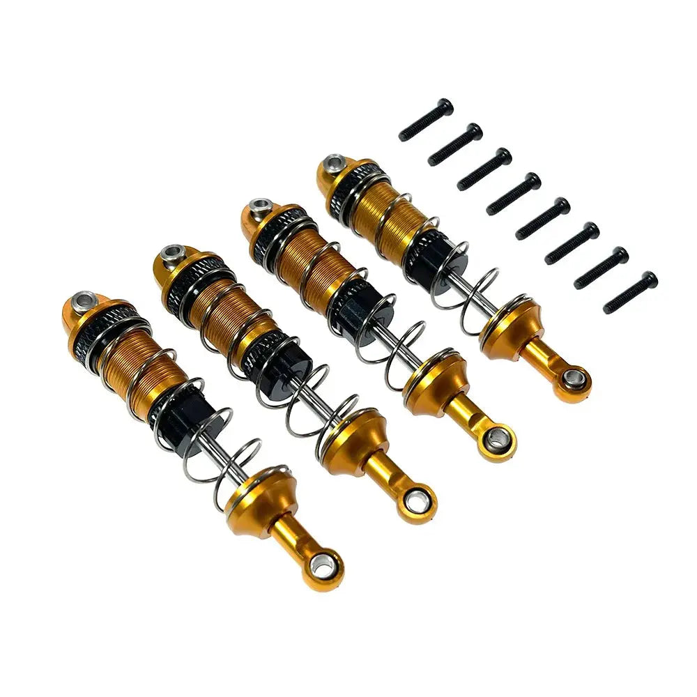 RC Car 4pcs Metal Oil Shock Absorber Damper for SCY 16101 16102 16103 16104 SG116 Q130 170 1/16 RC Car Upgrade Parts Accessories Random Recon