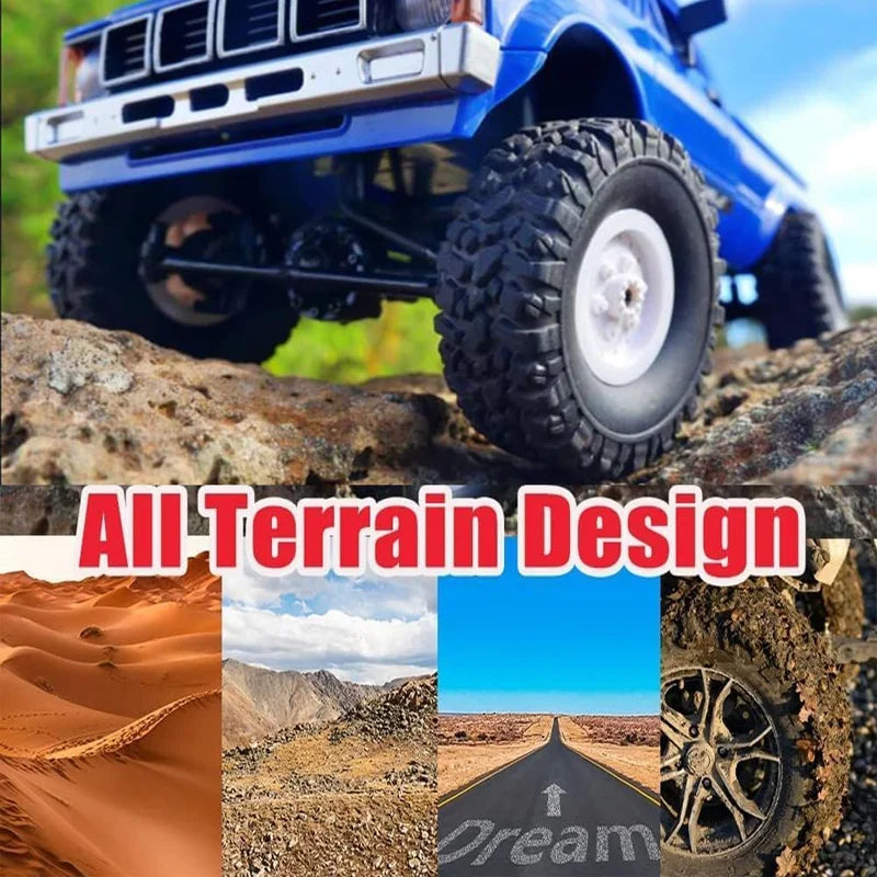 WPL C24-1 1:16 2.4G 4WD Full Proportional RC Truck Off Road Rock Crawler Remote Control Climbing Vehicle Model Toy Gift For Boys