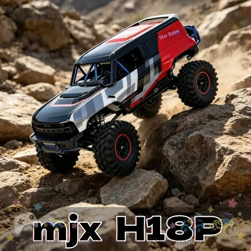 In Stock MJX H18P RC Remote Control Car Bronco 1：18 Scale Brushless 4WD Off Road Climbing Crawler ABS Hard Shell For Adult Hobby Random Recon