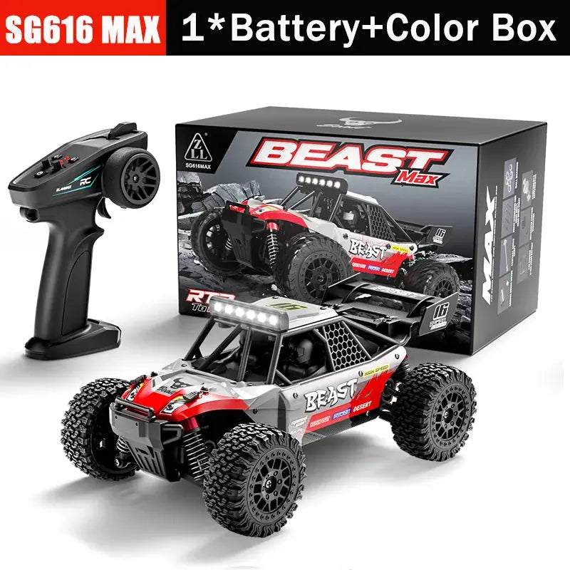 New SG616 MAX 1/24 RC Car 30 40KM/H 4WD Offroad Racing Car 2.4G Radio Control All Terrain Truck With LED Lights Hobby Model Toys Random Recon