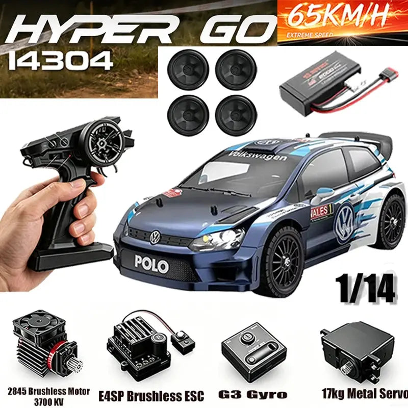 MJX 14302 14303 1/14 RC Car 55km/h Brushless HYPER GO 2.4G Remote Control 4WD Off-road High Speed RC Car Truck Hobby Toy Random Recon