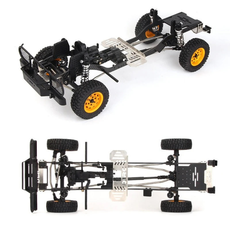 D1RC D110 1/10 RC 4WD Off-road Simulation Remote Control Climbing Car Metal Frame Handmade Old Model