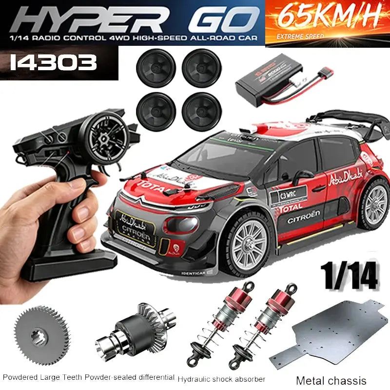 MJX 14302 14303 1/14 RC Car 55km/h Brushless HYPER GO 2.4G Remote Control 4WD Off-road High Speed RC Car Truck Hobby Toy Random Recon