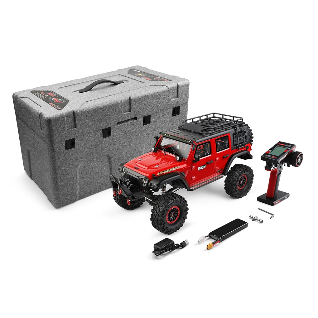 1/10 WLtoys 104006 RC Car 2.4G RTR Full Proportional Rock Crawler LED Drift Remote Control Vehicle 4WD Off-Road Climbing Car Toy