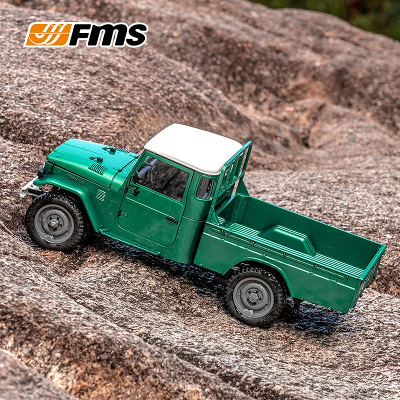 FMS 1/12 FJ45 Pickup Truck Authentic Authorized Simulation Off-Road Vehicle Model Four-Wheel Drive RTR Remote Control Climbing