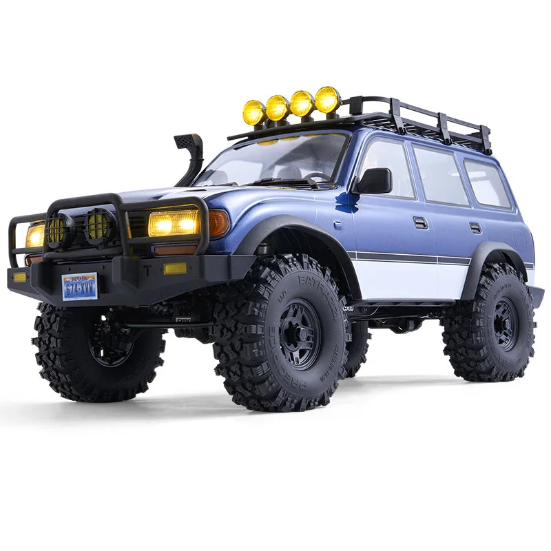FMS new FCX10 Pro  LC80 simulation crossing official authorization with high and low speed remote control off-road climbin