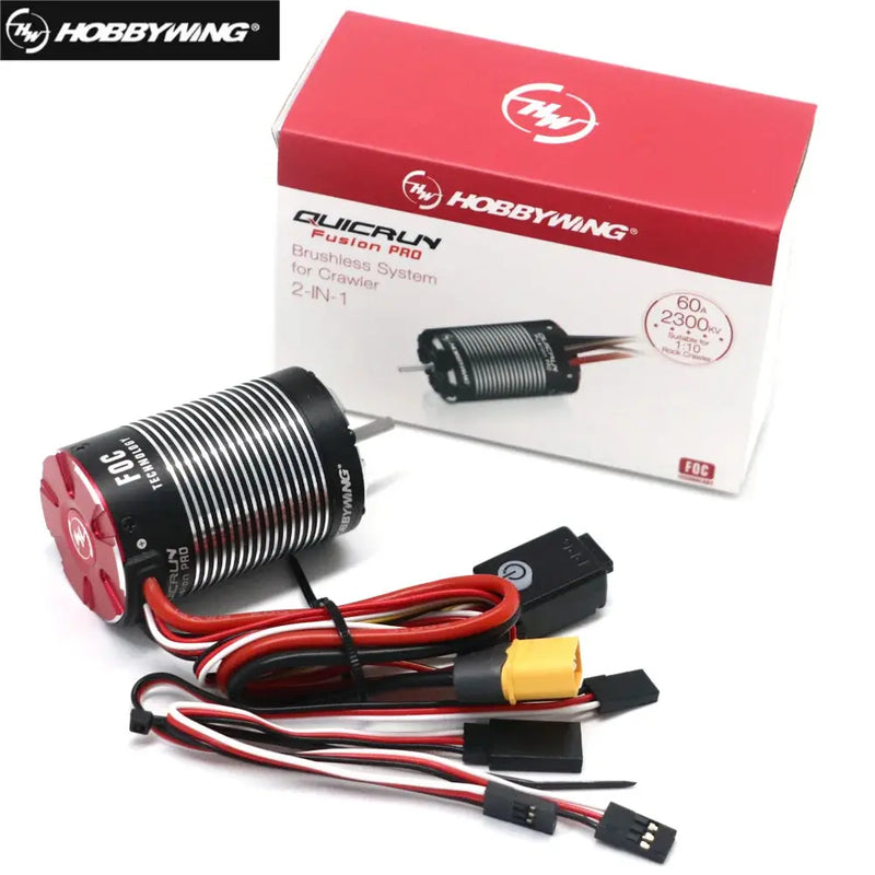 Hobbywing QuicRun Fusion Pro 540 2300KV Motor with Built-In 60A ESC Random Recon