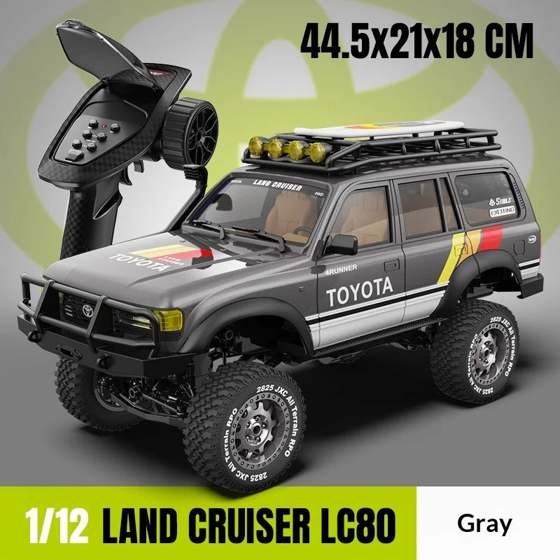 Jxc 1:12 Lc80 3-Channel Simulate Toyota Remote Controlled Electric Four-Wheel Drive Climbing Off-Road Vehicle 20g Servo Motor Rc