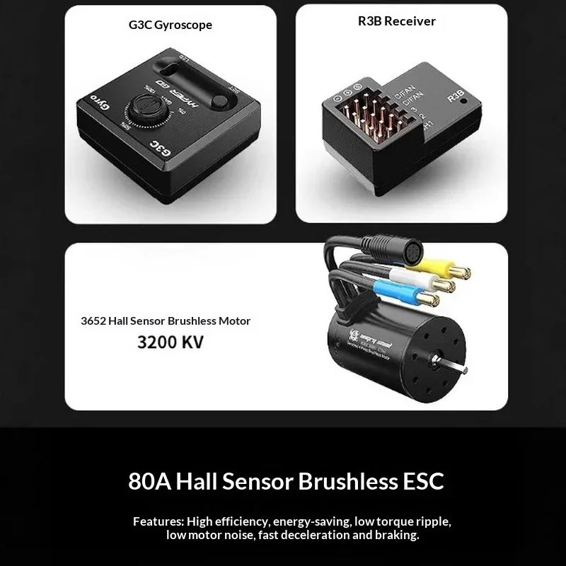 MJX 10303 Brushless Remote Control Rally Car 1/10 Scale High Speed Drift Off Road 80A Pc Material Citroen C3 Wrc For Adult
