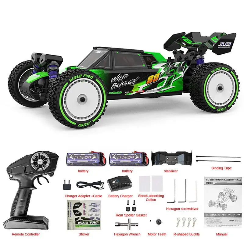 JIUSI WB12 PRO 1/12  RC Car 80KM/H 4WD Racing Car Brushless Remote Control Car Competitive Off-road 4WD RC Car Random Recon - Random Recon