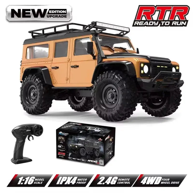 1:16 Scale Ford Bronco RC Rock Crawler Monster Truck 4WD High-Speed Electric Off-Road Toy Car for Boys Outdoor Gifts Random Recon