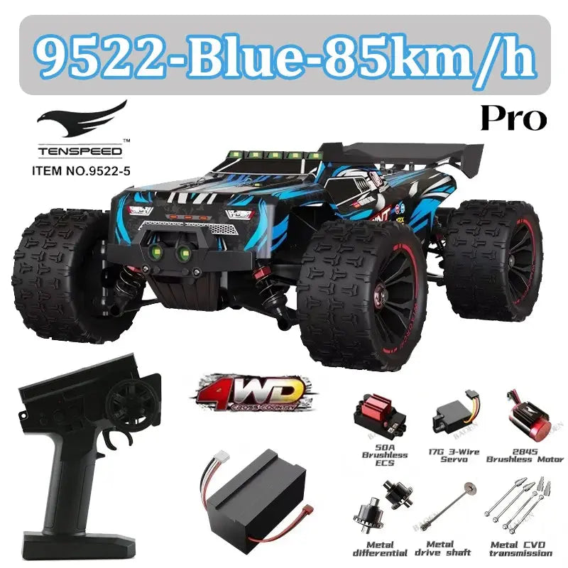 Wltoys 1:16 85KM/H or 50KM/H 4WD RC Car with LED Remote Control Cars High Speed Drift Monster 4x4 Truck for Kids Toys Kids Gift Random Recon - Random Recon