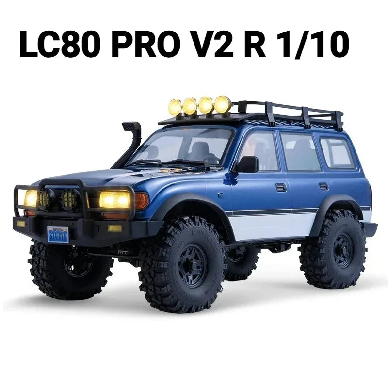 FMS 1/10 FCX10 FCX18 LC80 PRO Land Cruiser Brushless RC Crawler 4WD Brushless LC80 Simulation Crossing Climbing Car Model
