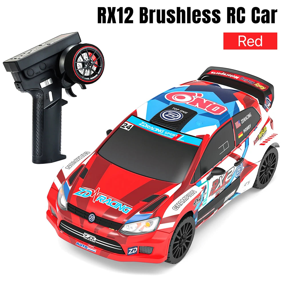 ZD RX12 1:12 RC Remote Control Rally Car 6-Channel 70KM/H Electric High-Speed Brushless 4WD Racing Car Remote Control Car RTR