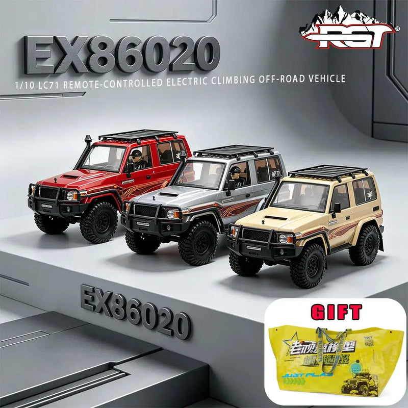RGT 1/10 LC71 EX86020 RTR 4WD 2.4G Rock RC Monster RC Crawler  Intruder Car Crawler Adult Children's Toys Random Recon - Random Recon