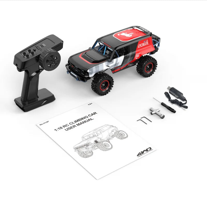 New Sell Well MJX H18P 1:18 Scale Ford Bronco Brushless 4wd Remote Control Off Road Climbing Crawler All Terrain Vehicle