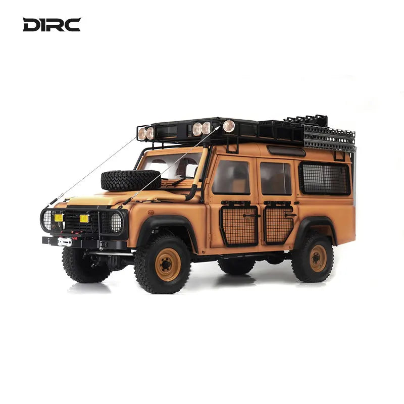 D1RC D110 1/10 RC 4WD Off-road Simulation Remote Control Climbing Car Metal Frame Handmade Old Model