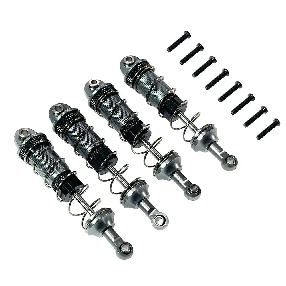 RC Car 4pcs Metal Oil Shock Absorber Damper for SCY 16101 16102 16103 16104 SG116 Q130 170 1/16 RC Car Upgrade Parts Accessories Random Recon