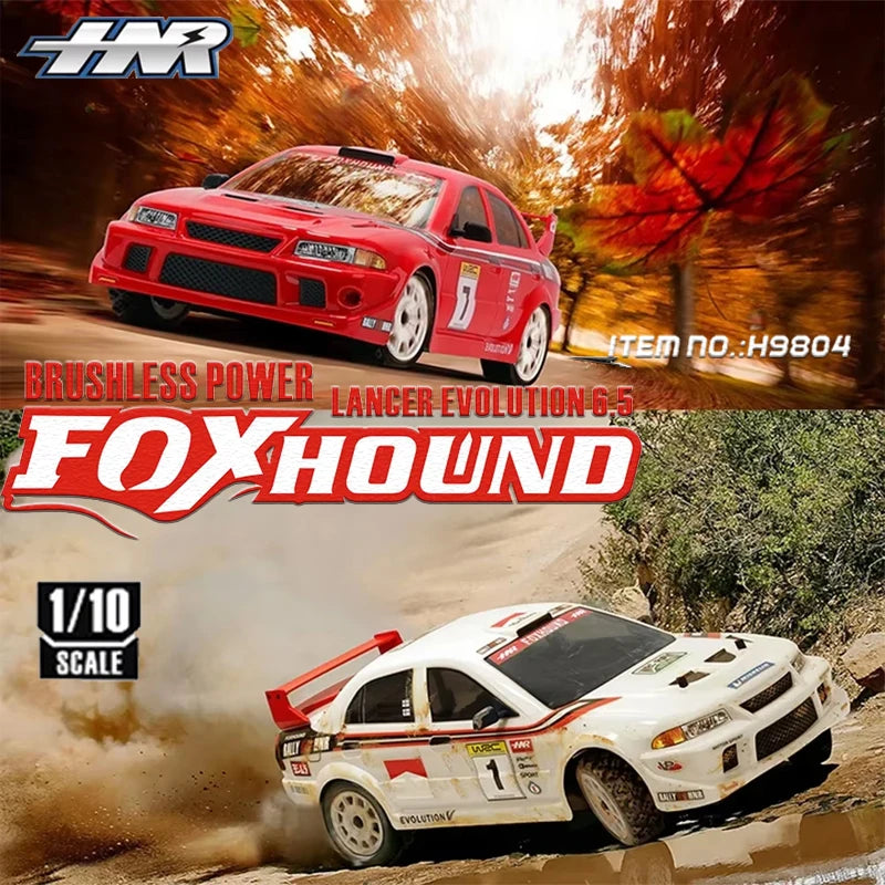 HNR H9804 FOXHOUND rally car remote control 1/10 scale electric four-wheel drive off-road vehicle model RC adult boy toy