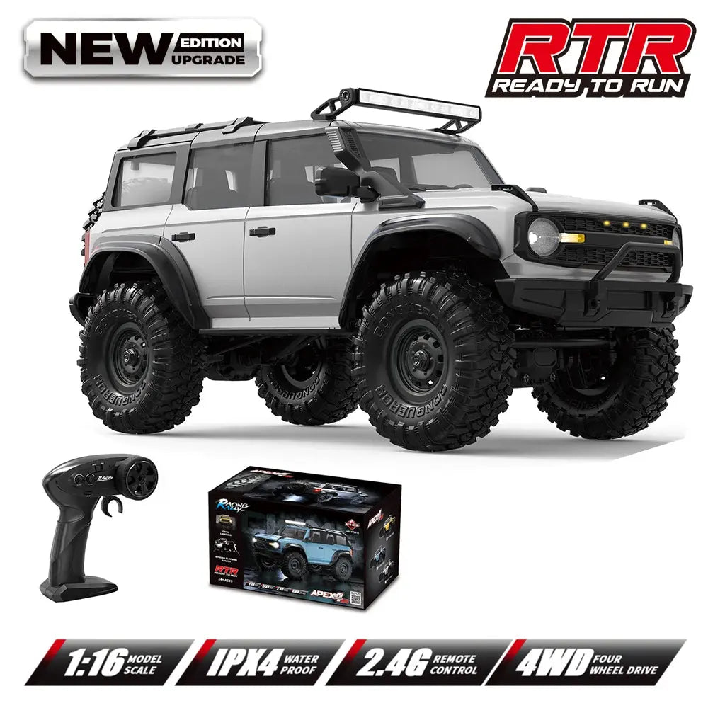 1:16 Scale Ford Bronco RC Rock Crawler Monster Truck 4WD High-Speed Electric Off-Road Toy Car for Boys Outdoor Gifts Random Recon