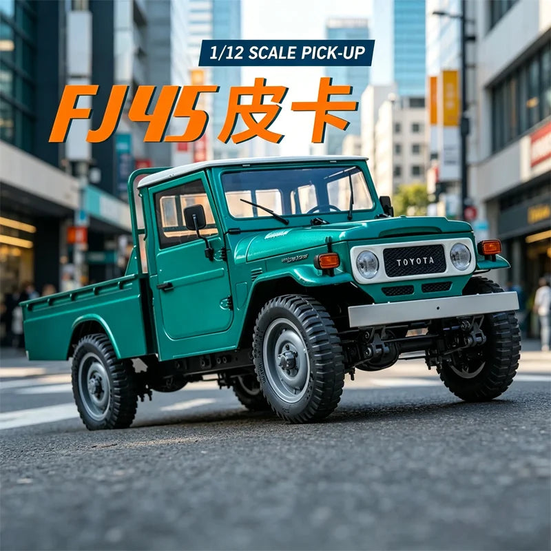FMS 1/12 FJ45 Pickup Truck Authentic Authorized Simulation Off-Road Vehicle Model Four-Wheel Drive RTR Remote Control Climbing