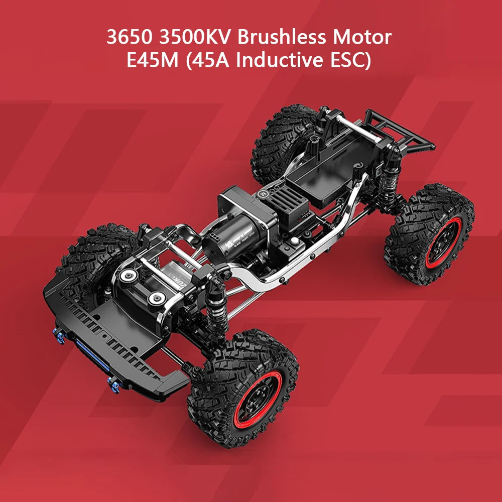 HYPER GO MJX H12P 1/12 RC Crawler High Speed 4WD Climbing Car 2.4G Remote Control Car Brushless Off Road Vehicle Toy
