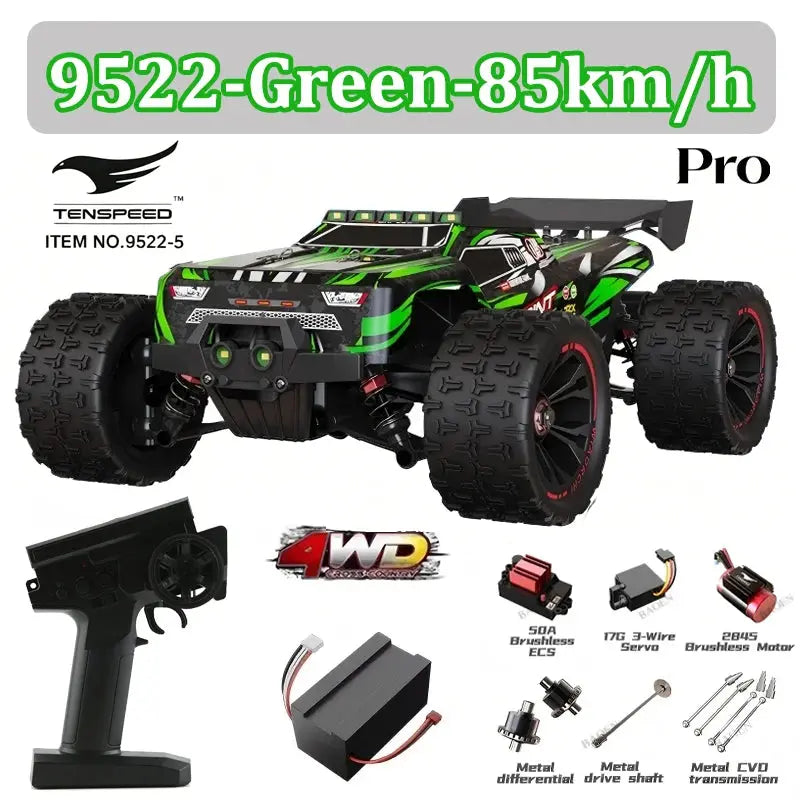 Wltoys 1:16 85KM/H or 50KM/H 4WD RC Car with LED Remote Control Cars High Speed Drift Monster 4x4 Truck for Kids Toys Kids Gift Random Recon - Random Recon