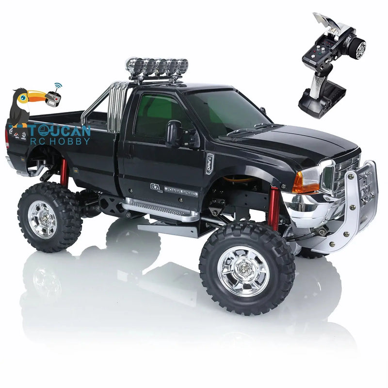 HG P410 1:10 4WD RC pickup crawler front three-quarter view