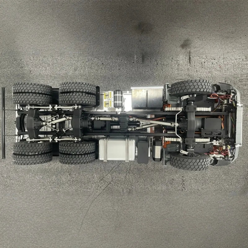 1/14 RC Electric Dump Truck 6x6 with Screw Lifting Two-Speed Shift Lighting and Sound Effects  RTR Remote Control Toy Car