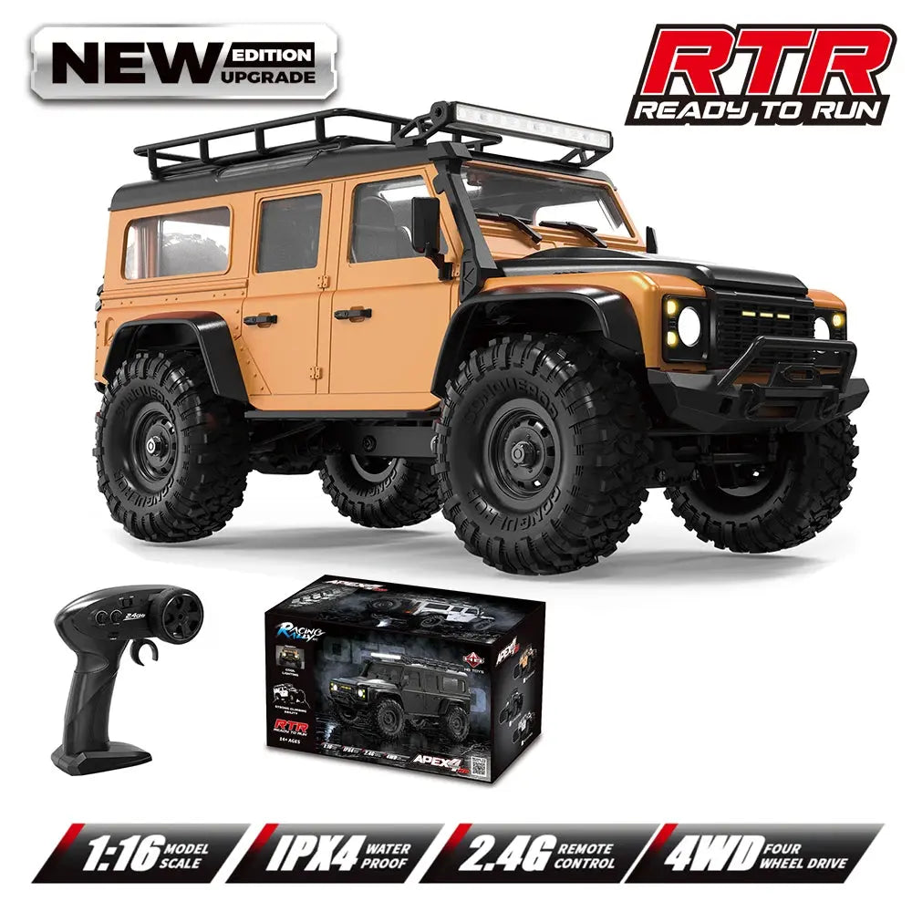 1:16 Scale Ford Bronco RC Rock Crawler Monster Truck 4WD High-Speed Electric Off-Road Toy Car for Boys Outdoor Gifts Random Recon