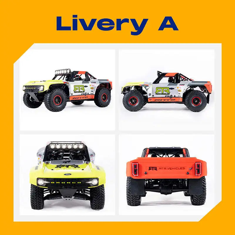 FMS 1:7 Bronco EB Brushless 4WD 80KM/H+ High speed violent racing Short Course Truck RS  Off-Road RC Remote Control Car Model