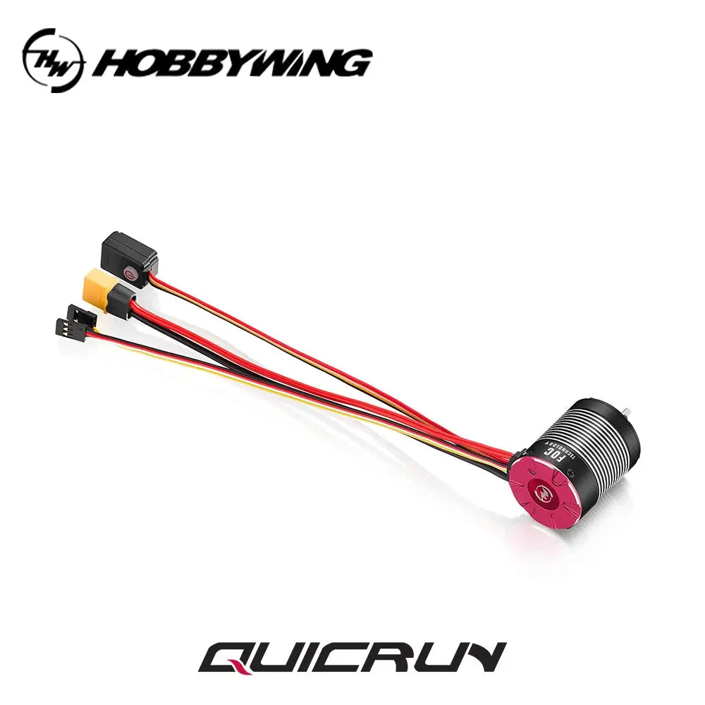 HOBBYWING QuicRun Fusion Pro Elite 50A 2300KV Sensored Brushless Integrated ESC Motor for 1/10 RC Model Car Crawler Accessories Random Recon