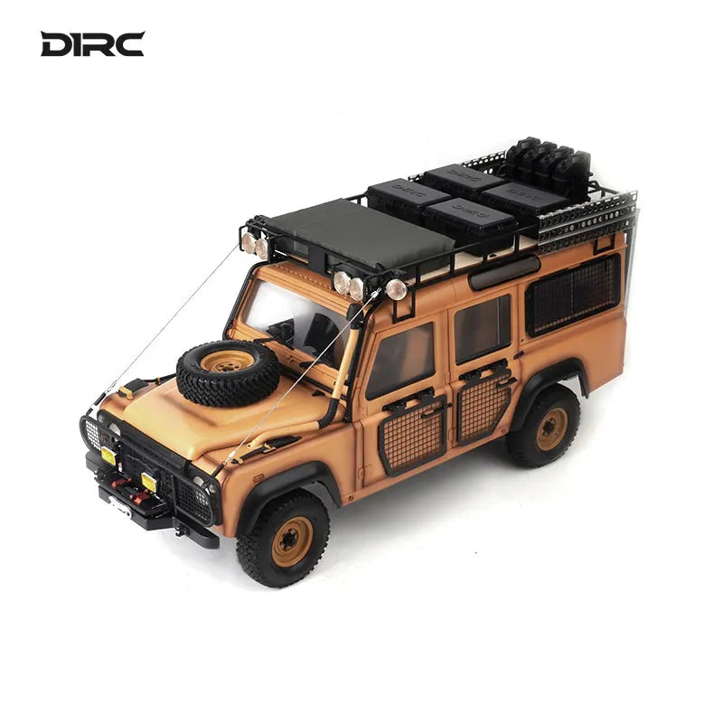 D1RC D110 1/10 RC 4WD Off-road Simulation Remote Control Climbing Car Metal Frame Handmade Old Model