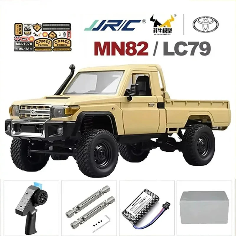 1:12 MN82T Rc Car Skymaker Retro Full-scale Simulation LC79 RTR 2.4g 4WD 280 Motor Remote Control RC Truck Model Car Toy