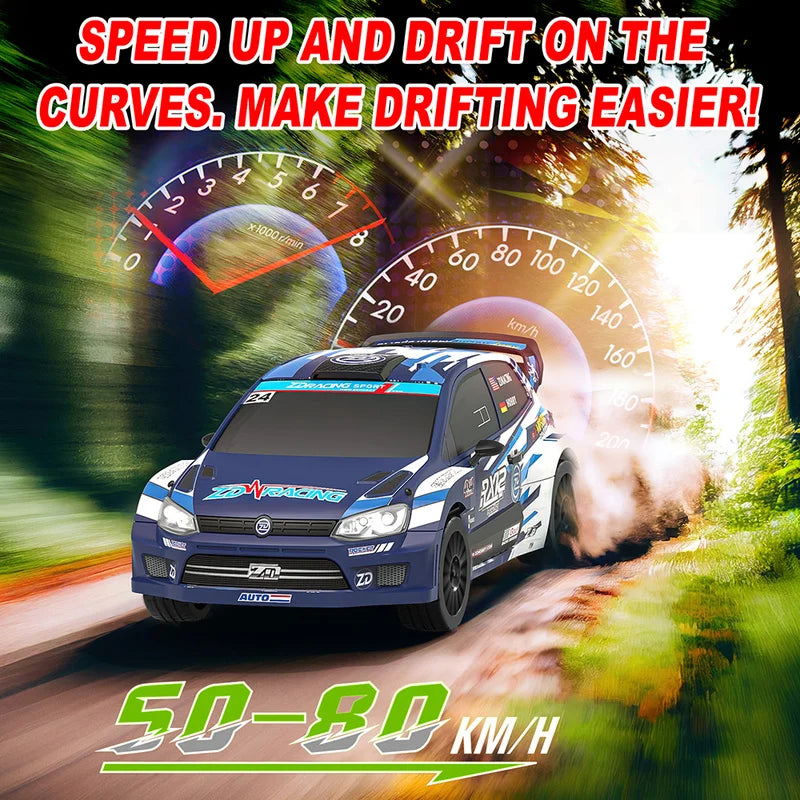 ZD RX12 1:12 RC Remote Control Rally Car 6-Channel 70KM/H Electric High-Speed Brushless 4WD Racing Car Remote Control Car RTR