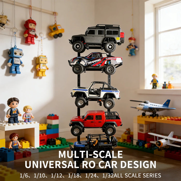 Large RC Model Car Standing Display Rack Storage Rack Shelf for 1/7 1/8 1/10 1/18 1/24 RC TRX4 SCX10 CAPRA