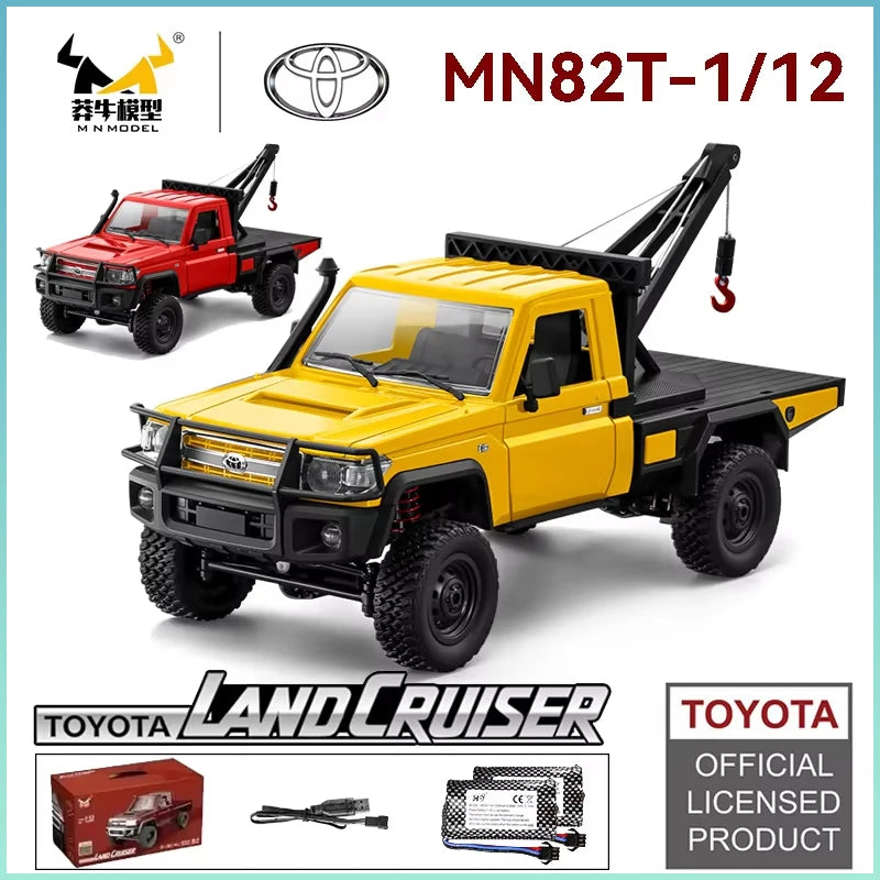 1:12 MN82T Rc Car Skymaker Retro Full-scale Simulation LC79 RTR 2.4g 4WD 280 Motor Remote Control RC Truck Model Car Toy