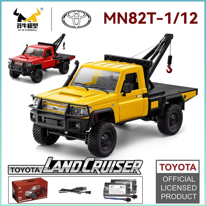 1:12 MN82T Rc Car Skymaker Retro Full-scale Simulation LC79 RTR 2.4g 4WD 280 Motor Remote Control RC Truck Model Car Toy