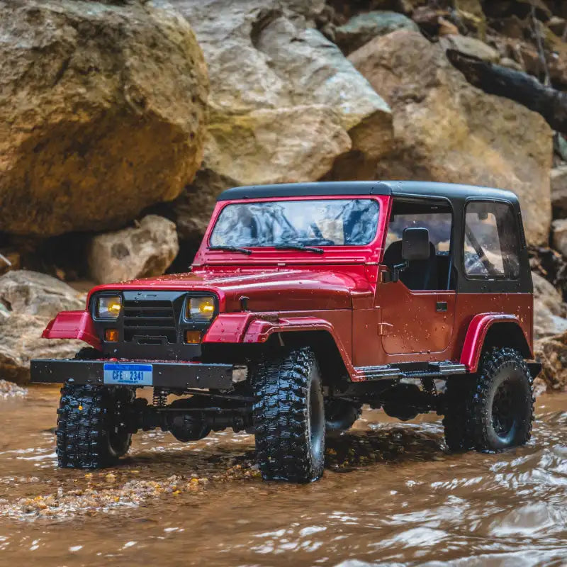FMS ROCHOBBY 1:10 Mashigan RC Rock Crawler RS Red 4WD Remote Control Off-Road Vehicle Simulation Model Climbing Car RS