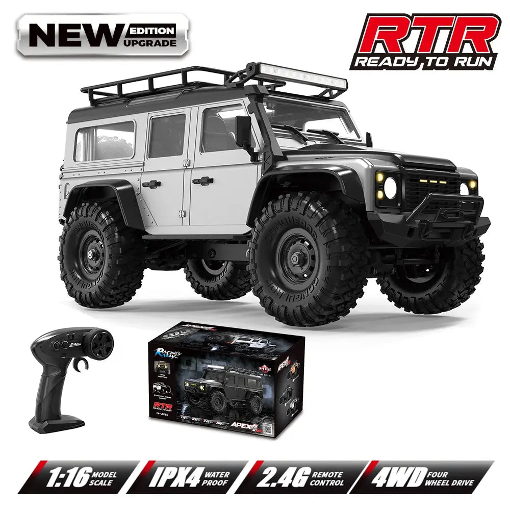1:16 Scale Ford Bronco RC Rock Crawler Monster Truck 4WD High-Speed Electric Off-Road Toy Car for Boys Outdoor Gifts Random Recon