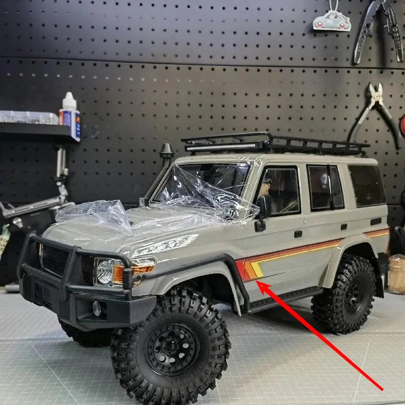 1/10 RC Sticker Decals for RGT LC76 EX86190 Toyota Land Cruiser Body Decoration – Orange Red & Blue Color Available  Accessories Random Recon - Random Recon