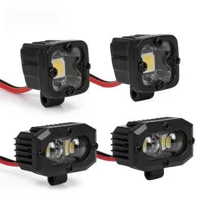 RC Bright LED Lights Headlight Spotlight for 1/10 RC Car Crawler Axial Traxxas TRX4 TRX6 SCX10 90046 AXI03007 Wraith Gen8 VS4-10 Random Recon